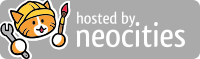 Picture of neocities cat and says Hosted by Neocities